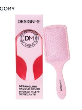 BNIB DESIGNME Pink Detangling Paddle Brush